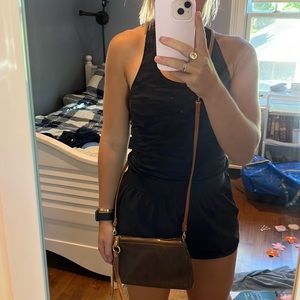 Hobo Brown Leather Crossbody/Mini Bag